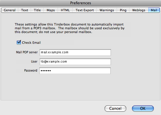 Mail (Document level only, pre v5.10.2) Mail (Document level only, pre v5.10.2)
