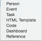 Built-in Prototypes sub-menu Built-in Prototypes sub-menu