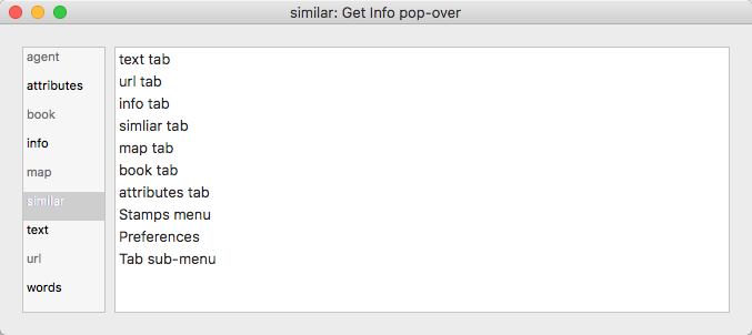 simliar tab