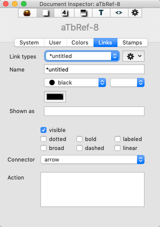Links tab