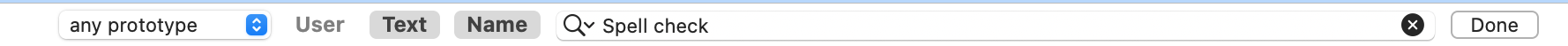 Find toolbar (view pane) Find toolbar (view pane)
